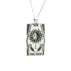 The Sun Tarot Card Necklace 